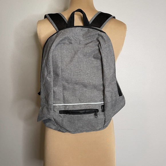 Origaudio Handbags - Origaudio Foldable Computer Gray Backpack Zipper Square Rectangular